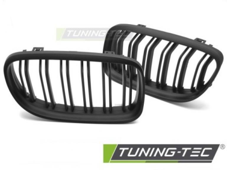 Upgrade Doppelsteg Design Sportgrill Nieren für BMW 3er E90/91 LCI 09-11 matt-schwarz