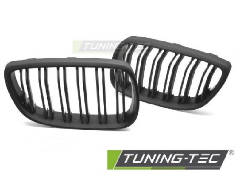 Upgrade Doppelsteg Design Sportgrill Nieren für BMW 3er E92/E93 Coupe/Cabrio 07-10 matt schwarz