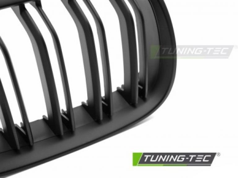 Preview: Upgrade Doppelsteg Design Sportgrill Nieren für BMW 3er E92/E93 Coupe/Cabrio 07-10 matt schwarz