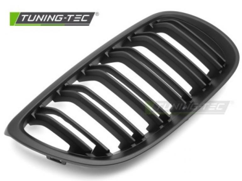 Preview: Upgrade Doppelsteg Design Sportgrill Nieren für BMW 3er E92/E93 Coupe/Cabrio 07-10 matt schwarz