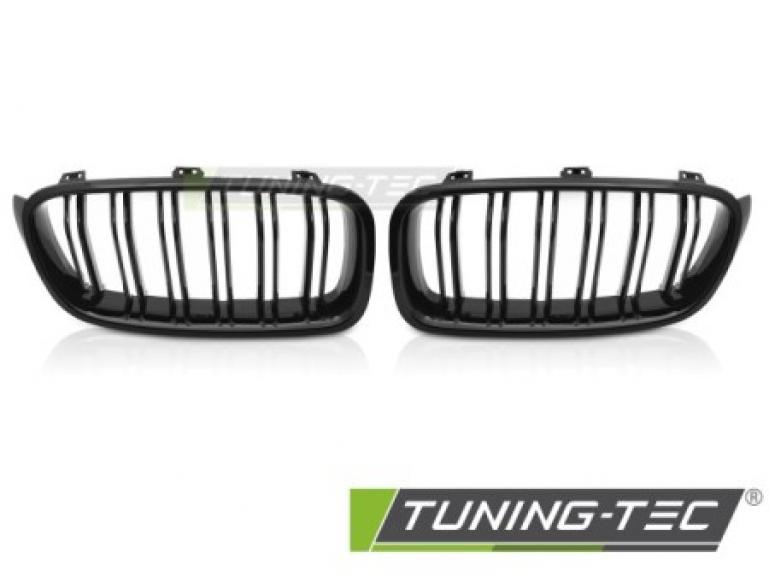 Preview: Upgrade Sportgrill Doppelsteg Nieren für BMW 3er F30/F31 Limousine/Touring 11-18 Hochglanz schwarz