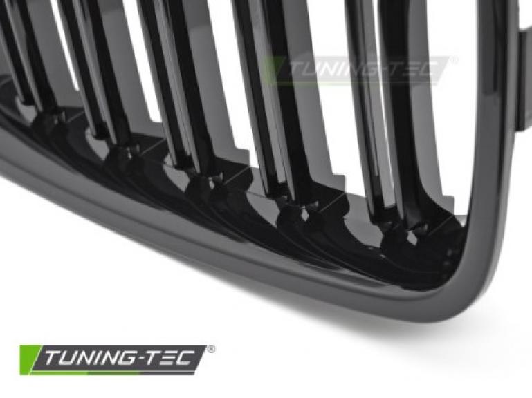 Preview: Upgrade Sportgrill Doppelsteg Nieren für BMW 3er F30/F31 Limousine/Touring 11-18 Hochglanz schwarz