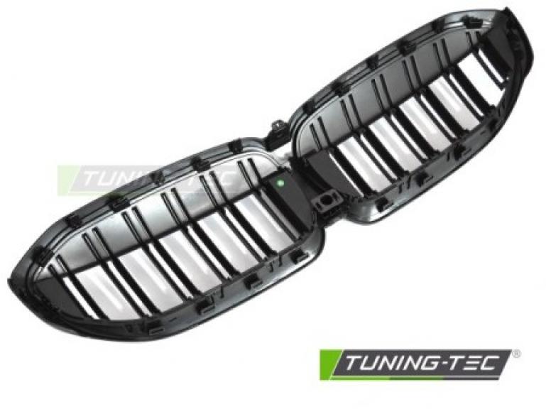 Upgrade Sportgrill Nieren für BMW 3er G20/G21 LCI 2019+ matt schwarz in Doppelsteg Design