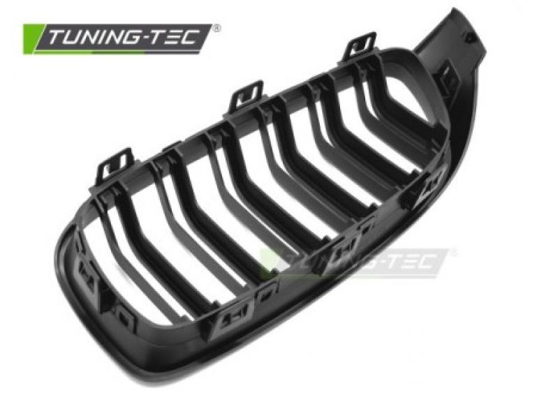Upgrade Sportgrill Nieren für BMW 4er F32/F33/F36  13-19 matt schwarz in Doppelsteg Design