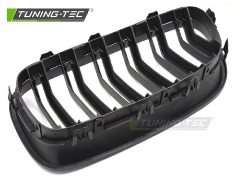 Upgrade Sportgrill Nieren für BMW 5er F10/F11 Limousine/Touring 10-16 matt schwarz Doppelsteg Design