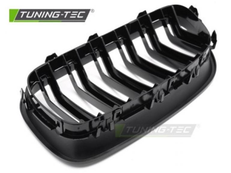 Upgrade Doppelsteg Sportgrill Nieren für BMW 5er F10/F11 Limousine/Touring 10-16 Hochglanz schwarz