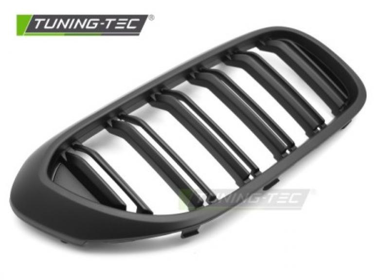 Preview: Upgrade Sportgrill Nieren für BMW 5er G30/G31 17-21 matt schwarz in Doppelsteg Design