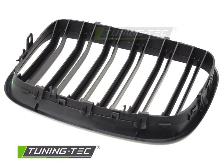 Upgrade Doppelsteg Design Sportgrill Nieren für BMW X5 E70 / X6 E71 08-14 Matt schwarz