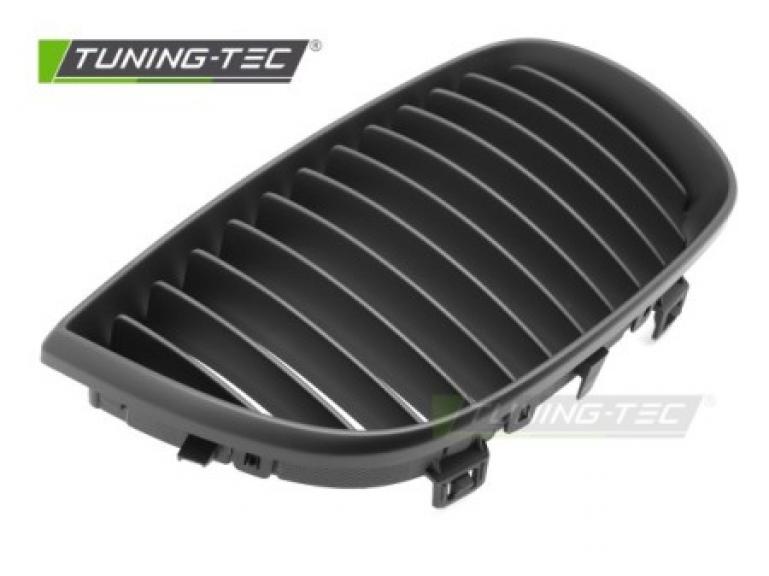 Preview: Upgrade Sportgrill / Kühlergrill Nieren für BMW 1er E87 04-07 Matt schwarz
