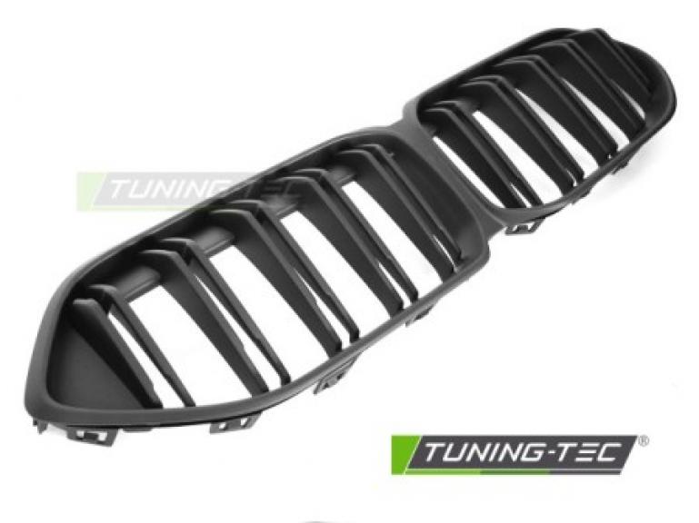 Preview: Upgrade Doppelsteg Design Sportgrill Nieren für BMW 2er F44 Grand Coupe 19-24 Matt schwarz