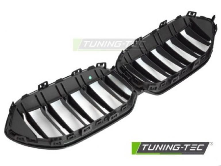 Preview: Upgrade Doppelsteg Design Sportgrill Nieren für BMW 2er F44 Grand Coupe 19-24 Matt schwarz