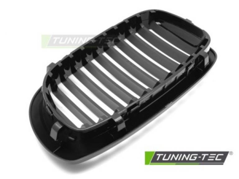 Preview: Upgrade Sportgrill Nieren für BMW 3er E46 Facelift Limousine/Touring 01-05 Hochglanz schwarz