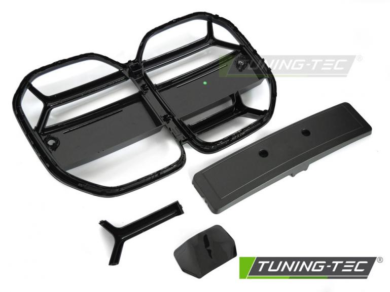 Preview: Upgrade+ Design Sportgrill / Frontgrill Nieren für BMW 4er G22 / G23 Coupe / Cabrio 20+ Hochglanz schwarz