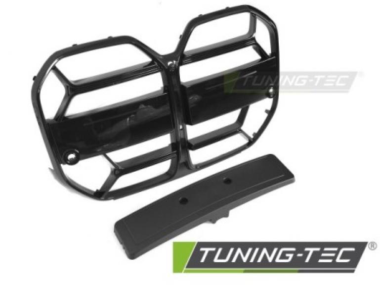 Upgrade+ Design Sportgrill / Frontgrill Nieren für BMW 4er G26 Gran Coupe 21+ Hochglanz schwarz