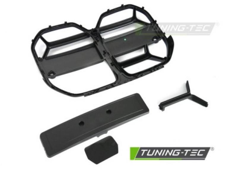 Preview: Upgrade+ Design Sportgrill / Frontgrill Nieren für BMW 4er G26 Gran Coupe 21+ Matt schwarz