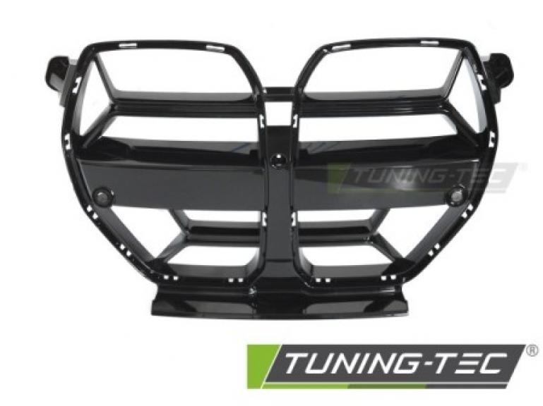 Upgrade+ Design Sportgrill / Frontgrill Nieren für BMW G82 Coupe 21+ Hochglanz schwarz 