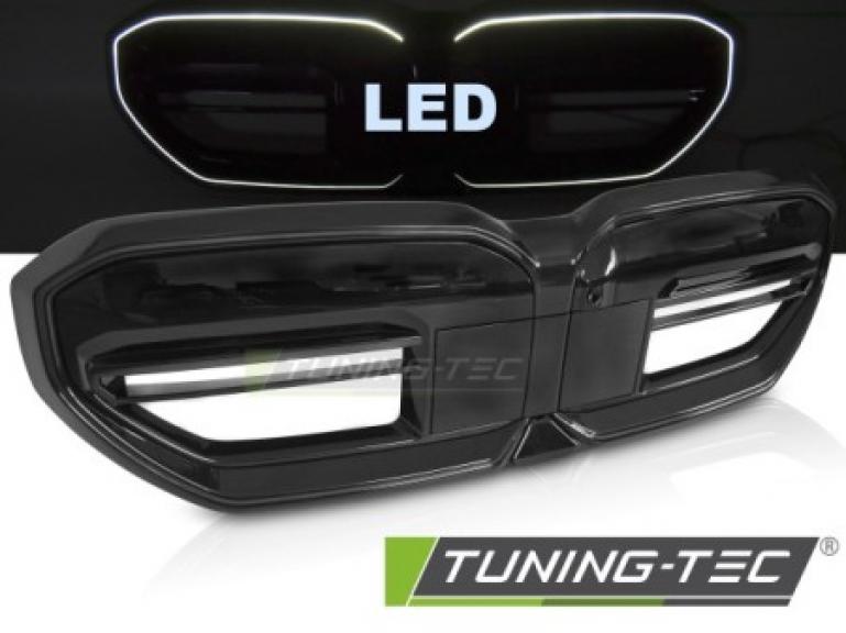 Upgrade Design LED-Kühlergrill in Hochglanz schwarz passend für BMW 5er G60 2024+