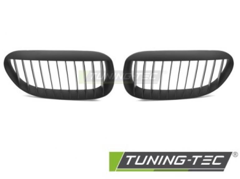 Preview: Upgrade Sportgrill / Frontgrill Nieren für BMW 6er E63/E64 Coupe/Cabrio 02-10 Matt schwarz