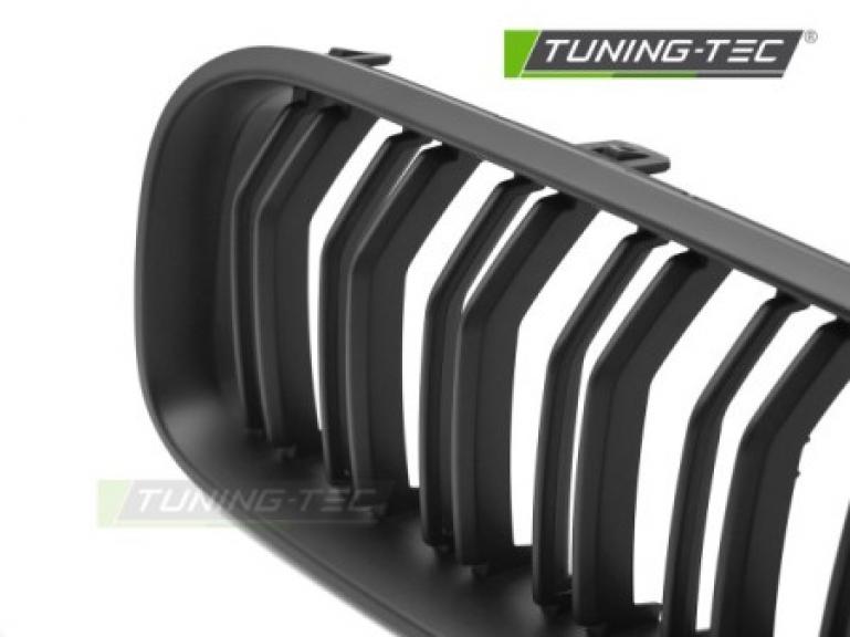 Preview: Upgrade Doppelsteg-Design Sportgrill / Frontgrill Nieren für BMW 6er F12 / F13 Coupe/Cabrio 11-18 Matt schwarz