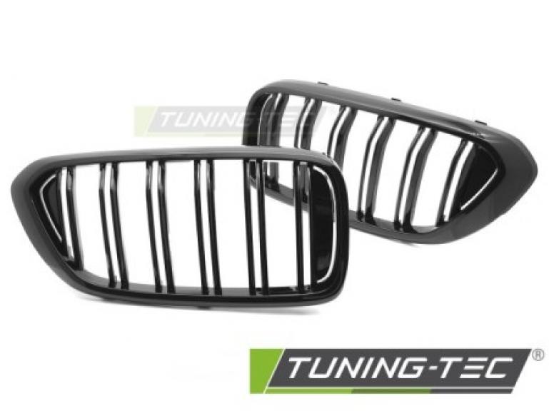 Upgrade Doppelsteg-Design Sportgrill / Frontgrill Nieren für BMW 6er G32 Gran Turismo (GT) 17-20 Hochglanz schwarz