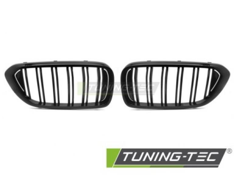 Preview: Upgrade Doppelsteg-Design Sportgrill / Frontgrill Nieren für BMW 6er G32 Gran Turismo (GT) 17-20 Hochglanz schwarz