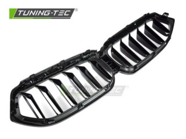 Preview: Upgrade Doppelsteg-Design Sportgrill / Frontgrill Nieren für BMW 6er G32 LCI Gran Turismo (GT) 20-23 Hochglanz schwarz