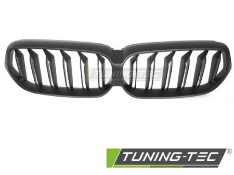Preview: Upgrade Doppelsteg-Design Sportgrill / Frontgrill Nieren für BMW 6er G32 LCI Gran Turismo (GT) 20-23 Matt schwarz