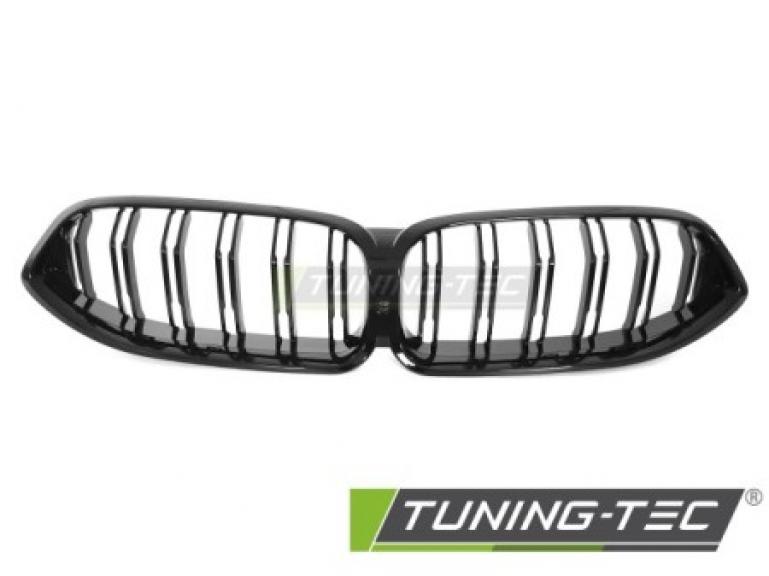 Preview: Upgrade Doppelsteg-Design Sportgrill / Frontgrill Nieren für BMW 8er G14 / G15 18-22 Hochglanz schwarz