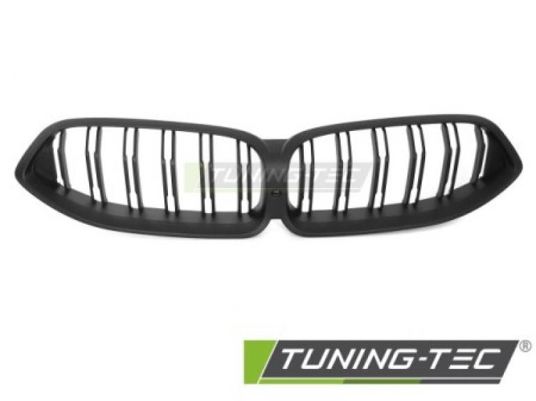 Preview: Upgrade Doppelsteg-Design Sportgrill / Frontgrill Nieren für BMW 8er G14 / G15 18-22 Matt schwarz