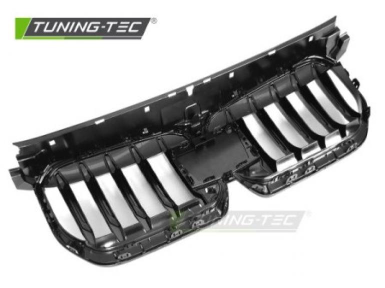 Preview: Upgrade Design Sportgrill / Frontgrill Nieren für BMW X1 U11 22+ Hochglanz schwarz