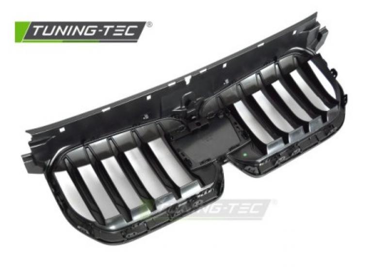 Preview: Upgrade Design Sportgrill / Frontgrill Nieren für BMW X1 U11 22+ Matt schwarz