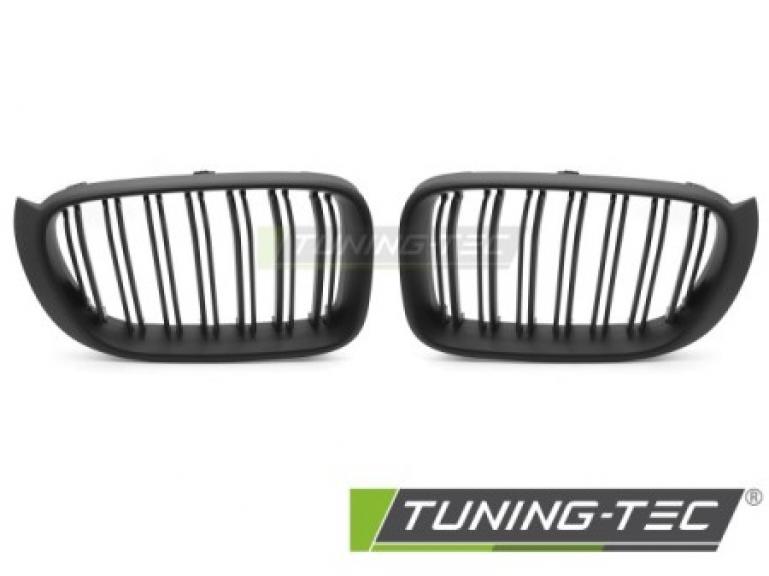 Preview: Upgrade Doppelsteg Design Sportgrill / Frontgrill Nieren für BMW X3 F25 /X4 F26 14-18 Matt schwarz