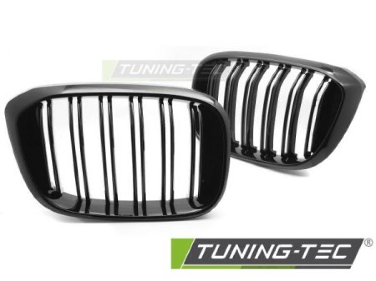 Upgrade Doppelsteg Design Sportgrill / Frontgrill Nieren für BMW X3 G01 /X4 G02 17-21 Hochglanz schwarz