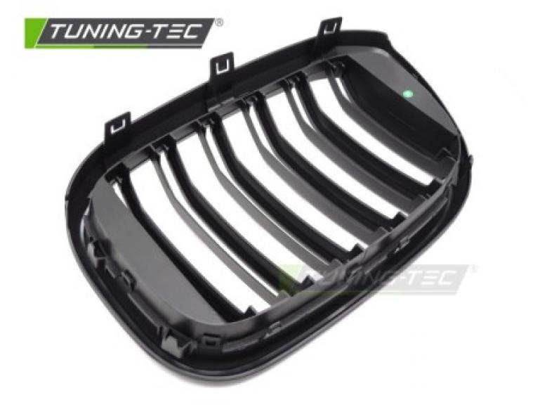 Preview: Upgrade Doppelsteg Design Sportgrill / Frontgrill Nieren für BMW X3 G01 / X4 G02 17-21 Matt schwarz