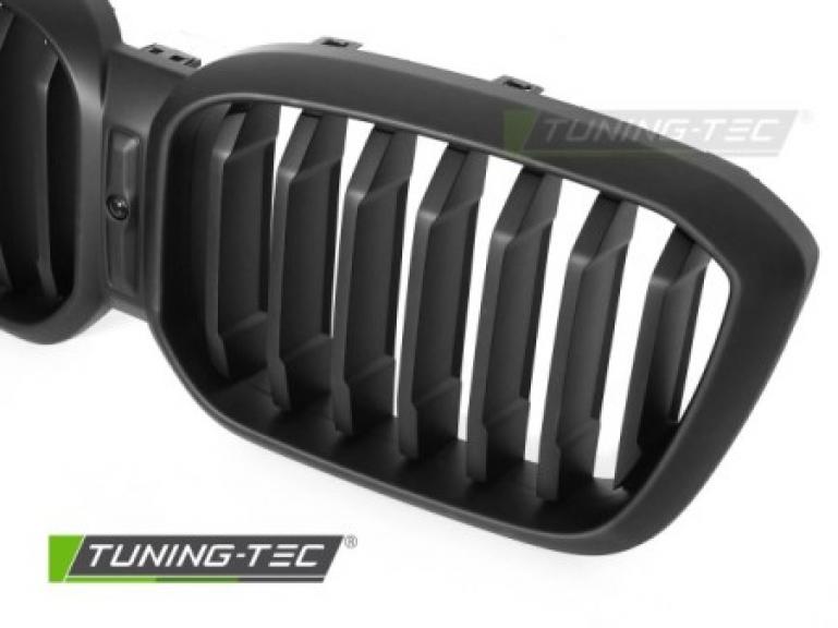 Preview: Upgrade Design Sportgrill / Frontgrill Nieren für BMW X3 G01 / X4 G02 LCI 21-25 Matt schwarz