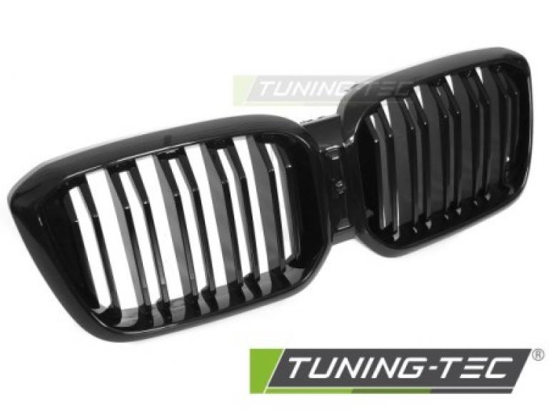 Upgrade Doppelsteg Design Sportgrill / Frontgrill Nieren für BMW X3 G01 / X4 G02 LCI 21-25 Hochglanz schwarz