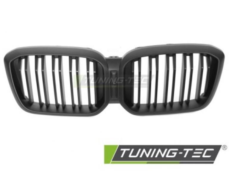 Preview: Upgrade Doppelsteg Design Sportgrill / Frontgrill Nieren für BMW X3 G01 / X4 G02 LCI 21-25 Matt schwarz