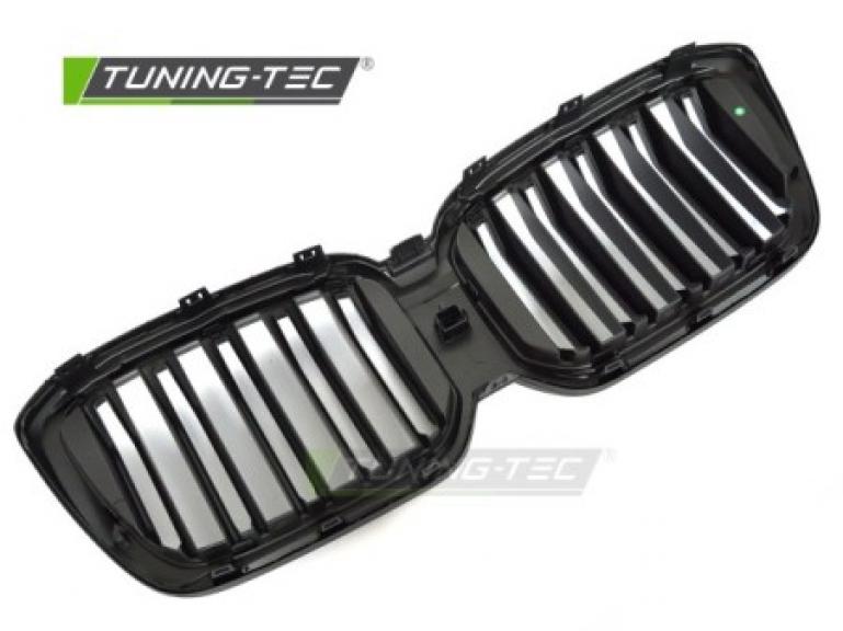 Preview: Upgrade Doppelsteg Design Sportgrill / Frontgrill Nieren für BMW X3 G01 / X4 G02 LCI 21-25 Matt schwarz