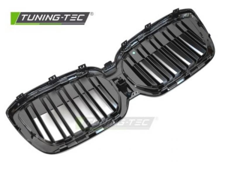 Preview: Upgrade Doppelsteg Design Sportgrill / Frontgrill Nieren für BMW iX3 G08 LCI 21-25 Hochglanz schwarz