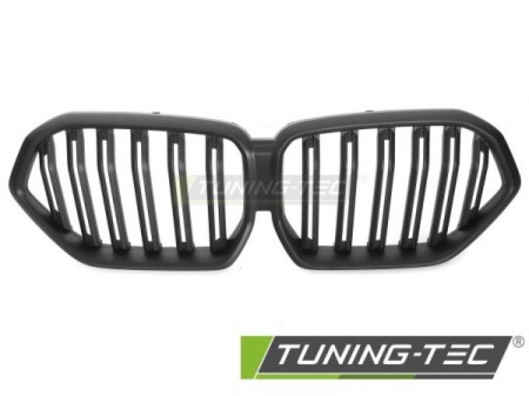 Preview: Upgrade Doppelsteg Design Sportgrill Nieren für BMW X6 G06 19-23 Matt schwarz
