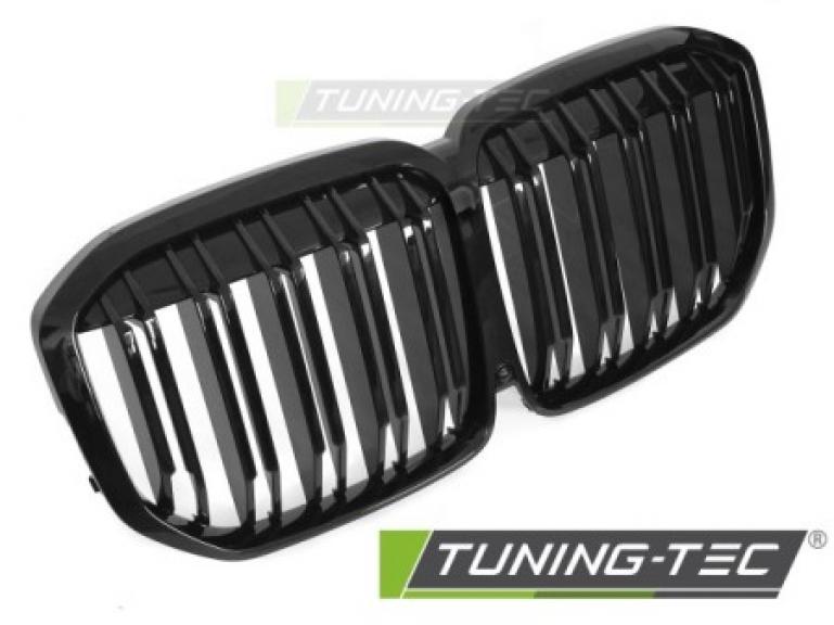 Upgrade Doppelsteg Design Sportgrill passend für BMW X7 G07 18-22 Hochglanz schwarz