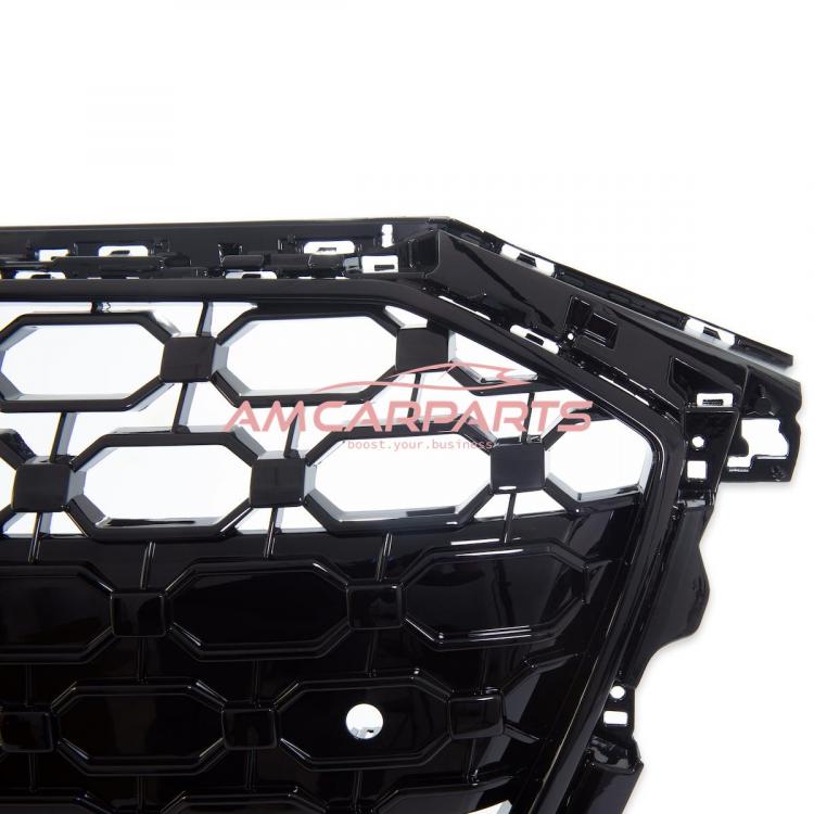 Preview: Upgrade Sportgrill / Kühlergrill für Audi A3 8Y 20+ Hochglanz Schwarz in Wabendesign