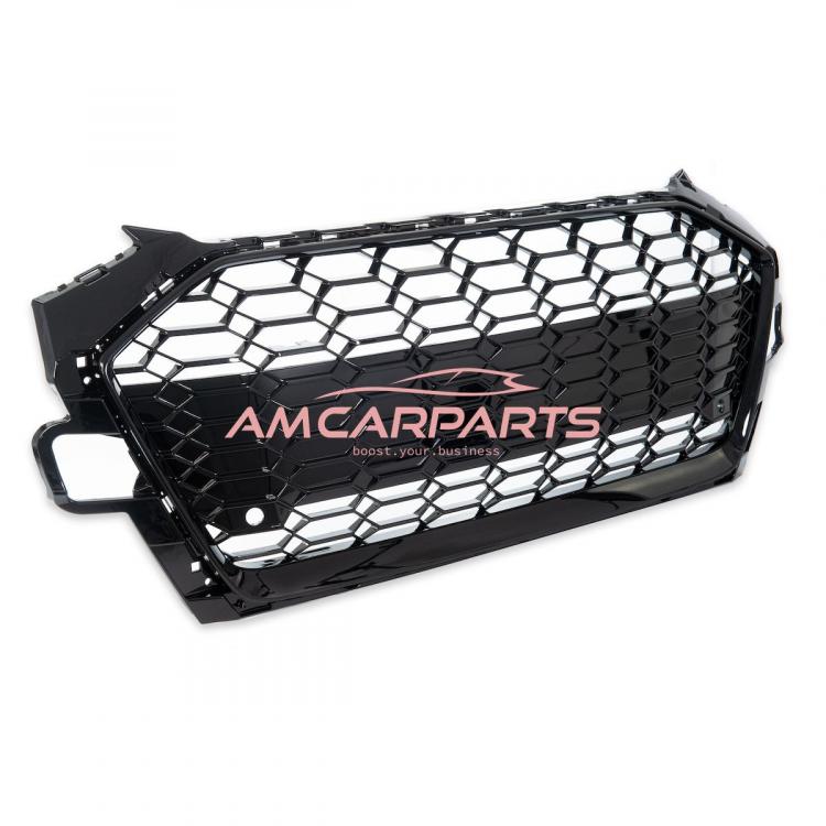 Upgrade Sportgrill / Kühlergrill für Audi A4 B9 8W Facelift 20-24 Hochglanz Schwarz in Wabendesign
