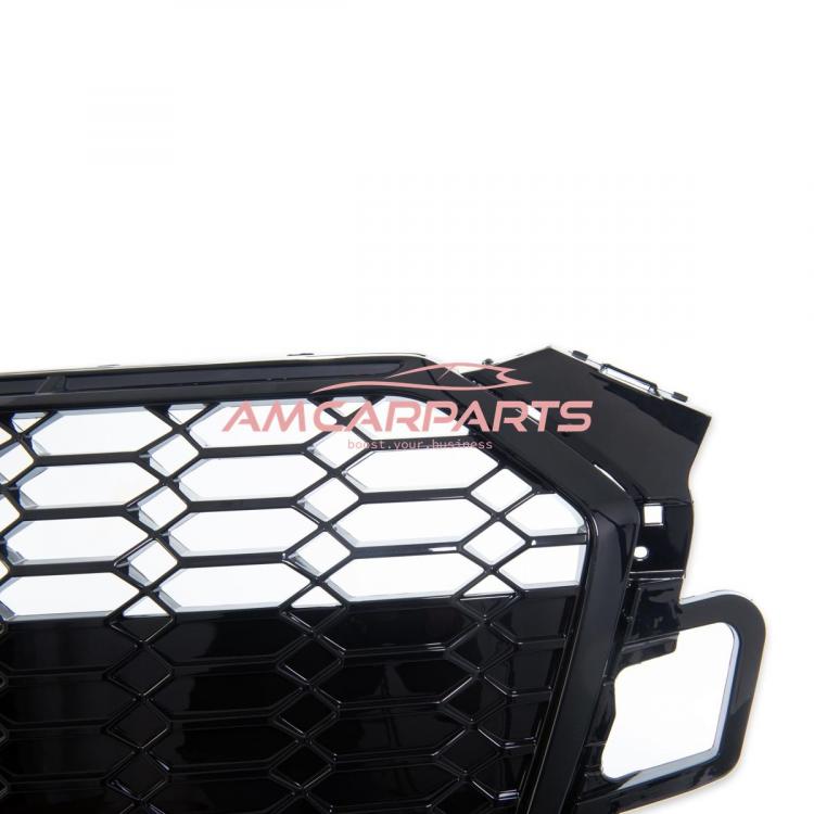 Preview: Upgrade Sportgrill / Kühlergrill für Audi A5 F5 Facelift 20-24 Hochglanz Schwarz in Wabendesign
