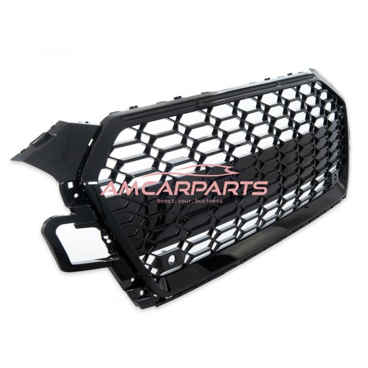 Upgrade Sportgrill / Kühlergrill für Audi A5 F5 Facelift 20-24 Hochglanz Schwarz in Wabendesign