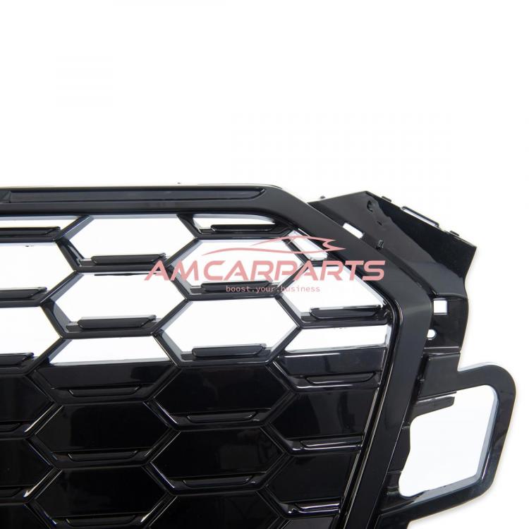 Preview: Upgrade Sportgrill / Kühlergrill für Audi A5 F5 Facelift 20-24 Hochglanz Schwarz in Wabendesign