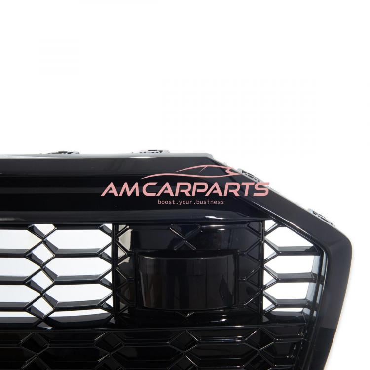 Preview: Upgrade Sportgrill / Kühlergrill für Audi A6 C8 4A 18-24 Hochglanz Schwarz in Wabendesign