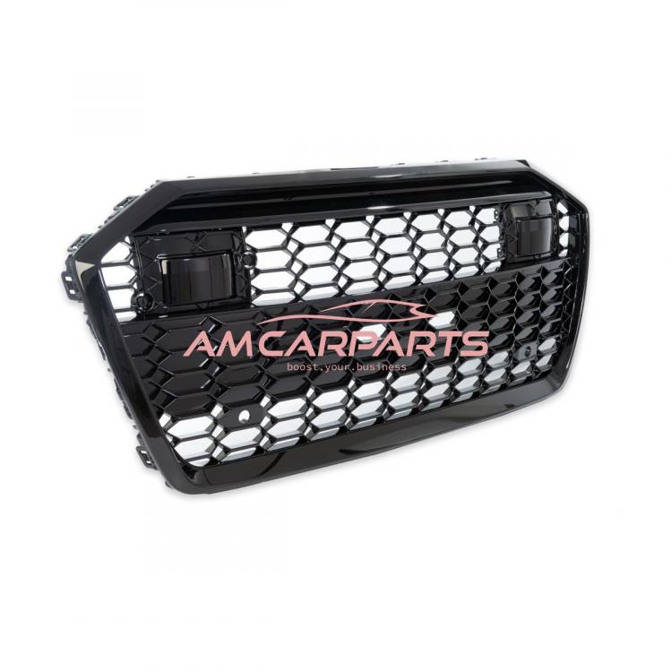 Upgrade Sportgrill / Kühlergrill für Audi A6 C8 4A 18-24 Hochglanz Schwarz in Wabendesign