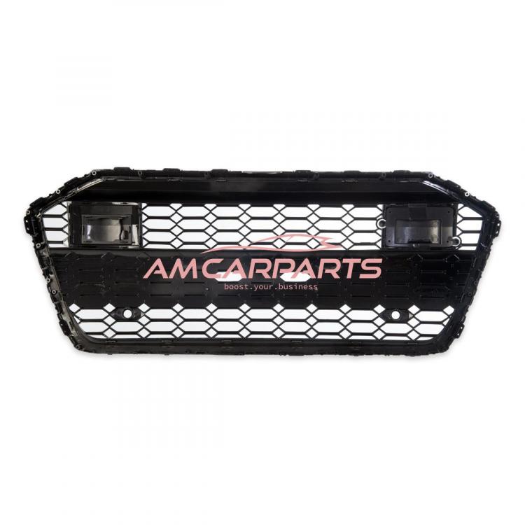 Upgrade Sportgrill / Kühlergrill für Audi A6 C8 4A 18-24 Hochglanz Schwarz in Wabendesign