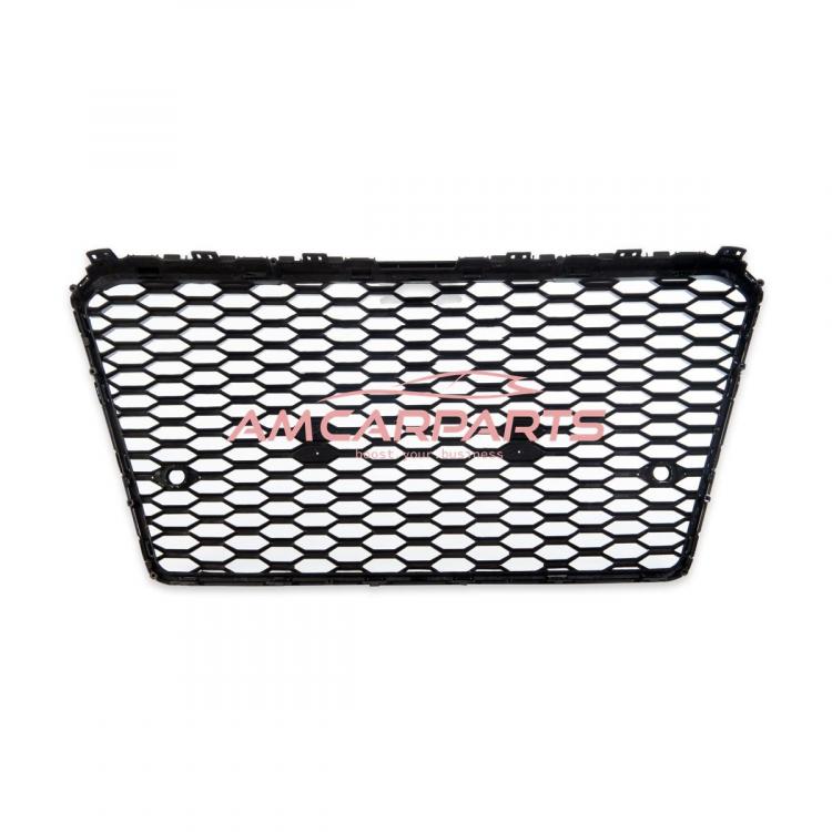 Upgrade Sportgrill / Kühlergrill für Audi A7 4G 10-14 Hochglanz Schwarz in Wabendesign